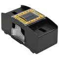 vidaXL Automatischer Kartenmischer, Elektrische Kartenmischmaschine für 2 Decks, Mischmaschine für Kartenspiele, Poker Kartenmischgerät, Schwarz