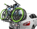 Menabo Fahrradträger 3 Fahrräder für Toyota Yaris 1999-2011 Alu Schwarz Silber