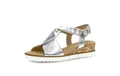 Gabor Damen Sandaletten, Frauen Sandalen,Moderate Mehrweite (G),Silber (10),42 EU / 8 UK