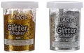 Baker Ross Jumbo Gold and Silver Glitter Shakers for Kids Arts and Crafts — Large Glitter Containers Ideal for Crafting in Classrooms, Schools, and Preschools (Pack of 2),100g