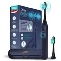 Silodent Schallzahnbürste | Elektrische Zahnbürste mit antiseptischen Borsten | Premium Zahnbürste Midnight Blue mit 5 Programmen und Reiseetui - Blau