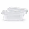 JG-Verpackungen 1.000 Feinkostbecher mit Deckel 200 ml – PP Rechteckbecher stapelbar & mikrowellengeeignet – Salatbecher/Verpackungsbecher