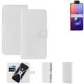 Schutzhülle für Asus Zenfone 6 (2019) Hülle + Bumper weiss Flipstyle Tasche B