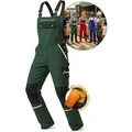 TMG International Arbeitslatzhose Latzhose Arbeitshose Cargohose Overall Blaumann grün 94