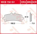 TRW Lucas MCB792SV Sinterbelag