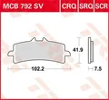 Sinterbremsbeläge Serie Sv Trw Mcb792sv