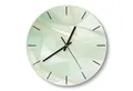 DEQORI Wanduhr 'Zarte Eleganz' (Glas Glasuhr modern Wand Uhr Design Küchenuhr)