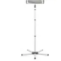 reer EasyHeat Flex Wickeltisch-Wärmestrahler, Infrarot-Heizlüfter, 1,85 m, Indoor, Flur, Grau, Weiß, Metall, Kunststoff - Grau/Weiß