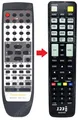 Ersatz Fernbedienung für Panasonic / Technics SA-HE90EB | SA-HE90EG | SA-HE9E |