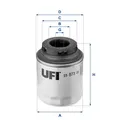 Ölfilter UFI 23.573.00 Anschraubfilter für POLO JETTA TIGUAN 162 SEAT TOURAN AV3