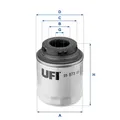 UFI 23.573.00 Ölfilter Für Audi, Seat, Skoda, VW