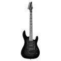 J & D T95FFM E-Gitarre, See Thru Black, Rock & Metal, HSH Tonabnehmer, Floyd Rose Tremolo