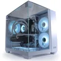 Gaming PC TRIORAMA 12 Kerner RTX 3050/5050/5060 16/32/64 GB RAM 240/500/1000 GB SSD Luftkühlung/Wasserkühlung Schwarz (32 GB 500 GB Wasserkühlung Weiß, RTX 3050)