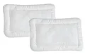 KiGATEX 2er Pack Babykissen 40x60 cm – Kinder Flachkissen für Allergiker – weich & atmungsaktiv – Öko-Tex 100 Zertifiziert – waschbar 95°C & trocknergeeignet – Mikrofaser-Kissen mit Klimafaserfüllung
