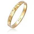 Elli Premium Fingerring Bandring Freundschaftsring Ehering 585er Gelbgold goldfarben 54