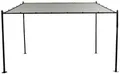 Siena Garden J04536 Levino Pavillon 300x400cm Gestell aus Stahl, anthrazit, Bezug aus Polyester, 250g/m² in hellgrau