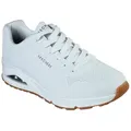 Skechers Uno - Stand on Air Freizeitschuh, Halbschuh, Schnürschuh mit Air-Cooled Memory Foam weiß 41 EU
