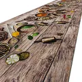 ANRO Küchenteppich Küchenläufer Teppich Läufer Küche waschbar rutschfest Speziata Abwaschbar 160 x 52cm