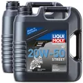 2x LIQUI MOLY 1696 Motorbike 4T 20W-50 Street Motorrad Öl Motoröl mineralisch 4L