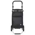 Kenorada Einkaufstrolley ER10 Daily Shopping Trolley | praktischer Einkaufstrolley | mit treppentauglichen Rollen | großes Hauptfach mit Reißverschluss| einfache Montage (Black)