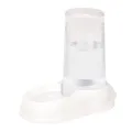 Ferplast Futter- oder Wasserspender für große Hunde AZIMUT 5500 Futtertrog für Wasser und Trockenfutter 5,5 Liter, Rutschfester Boden, 23 x 41 x H 37,5 cm Weiß