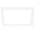 BRILONER - LED Deckenlampe mit indirektem Licht, flach, neutralweiße Lichtfarbe, Lampe, Deckenleuchte, Wohnzimmerlampe, LED Panel, Küchenlampe, Deckenbeleuchtung, 19x19x2,8 cm, Weiß