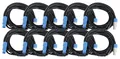Pronomic Stage PPD-5 Hybridkabel Powerplug/DMX 10x Set - Kombi-Kabel für Stromversorgung und DMX-Signal - Kein Kabelsalat mehr bei der Verbindung zu Lichteffekten - Länge: 5 m - Schwarz