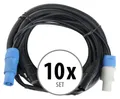 Top Hybridkabel mit 5m Länge im 10er Set für Strom und DMX-Signal gleichzeitig