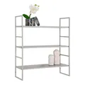 Wandregal DROP BEJA BHT 48x55x17 cm grau Steckboard Wandboard
