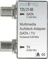 AXING Aufsteckadapter TZU 21-65 Multimedia Rückkanal 5-65MHz