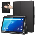 TiMOVO Universal Hülle für 10,1 Zoll Android Tablet mit Stiftschlaufe, Leichtes & Faltbares Standhülle mit Handschlaufe für Alle 9,6-11 Zoll Touchscreen-Tabletten, Schwarz
