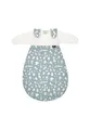 Alvi Baby-Mäxchen 3-teilig Baumwolle Baby Schlafsack Set, 2.5 TOG, Sommer- und Winterschlafsack, mitwachsendes Schlafsystem aus Baumwolle Zootiere puderblau - Blau