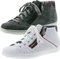 Rieker L9427 Damen Schnürschuhe Schnürboots Halbschuhe, Größe:39 EU, Farbe:Weiß