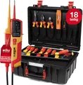 Wiha Werkzeugkoffer Lehrlingskoffer (45749), Set für Profi & Azubi 18-teilig VDE