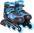 Best Sporting Inline Skates Größe verstellbar, ABEC 5 Carbon, blau pink