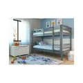 Inter Link Etagenbett Annika 90x200 cm Kiefer Massivolz grau lackiert