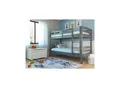 Inter Link Etagenbett Annika 90x200 cm Kiefer Massivolz grau lackiert