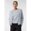 comma Cardigan Strickjacke Strickcardigan im Loose Fit aus Wollmix grau 42 EU