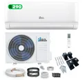 Kältebringer Split-Klimagerät R290 Split Klimaanlage Komplett Set - 12000 BTU - Kühlen & Heizen, 3,4 kW, WiFi/App Funktion, inkl. Montagematerial, sehr leise