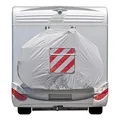 Set Fahrradschutzhülle XL für 2 Fahrräder mit Sichttasche und Warnschild Spanien Warntafel Hinweisschild Fahrrad Schutzhülle Heckträger Fahrradträger Wohnmobil Wohnwagen Camping
