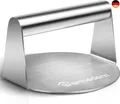 Warmodern Burgerpresse, 5,5 Zoll Round Edelstahl Smash Burger Press,