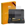 atFoliX 3x Displayfolie für Nintendo New 3DS 2015 Schutzfolie matt&stoßfest
