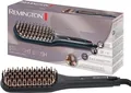 Remington Glättbürste CB7400 | 2-in-1 Haarbürste & Glätteisen | Keramik | Ionen-Technologie | 3 Stufen | Schwarz