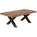riess-ambiente Couchtisch, Braun, Holz, Holz, Akazie, Rechteckig, 110x40x60 cm, Wohnzimmer, Wohnzimmertische, Couchtische