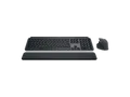 LOGITECH MX Keys S Combo für Windows, Linux, Chrome, Mac, Handballenauflage, Tastatur & Maus Set, kabellos, Graphite