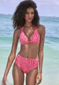 Bügel-Bikini-Top "Letra", mit tollem Wording, Gr. 36 - Cup C, koralle Cup C