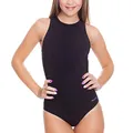 Aqua Speed Schwimmanzug Damen | Wettkampf schwarzer Sportbadeanzug formstabil für Frauen | One Piece Swimsuit Women | Womens Swimming Suit Black | Training | Gr. 40 | Schwarz | Blanka