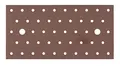 Alberts 301118 DURAVIS® Lochplatte | rostbraun duplexbeschichtet | Größe 200 x 100 x 2 mm