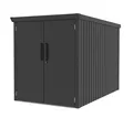 Metall Fahrradgarage Velos 2 Schwarz 133x222x151 cm WESTMANN