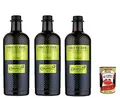 3x Carapelli Oro Verde 100% italienisches natives Olivenöl extra, 1L + Italian Gourmet Polpa 400g